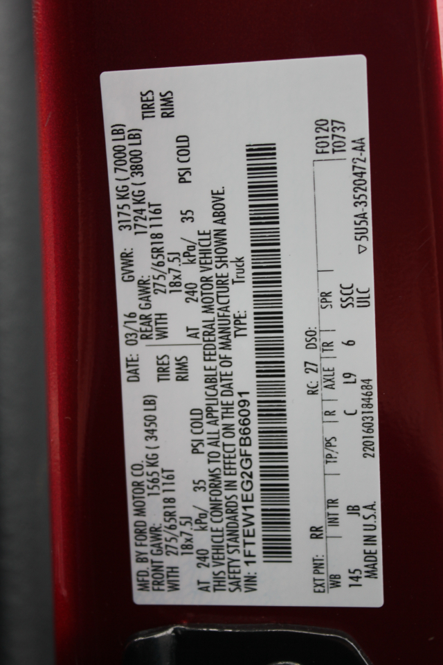 Ford F-150 XLT SuperCrew 5.5-ft. Bed 4WD 2016