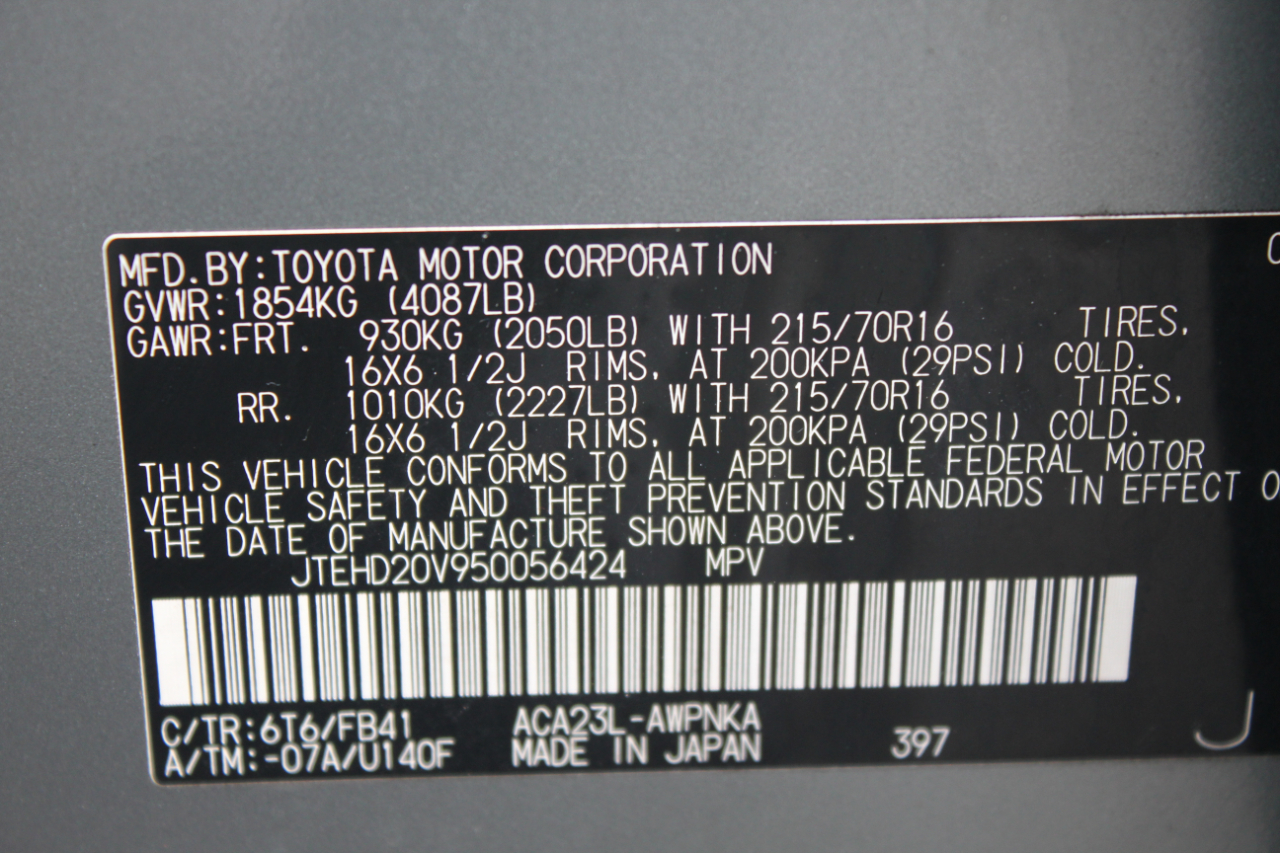 Toyota RAV4 4WD 2005