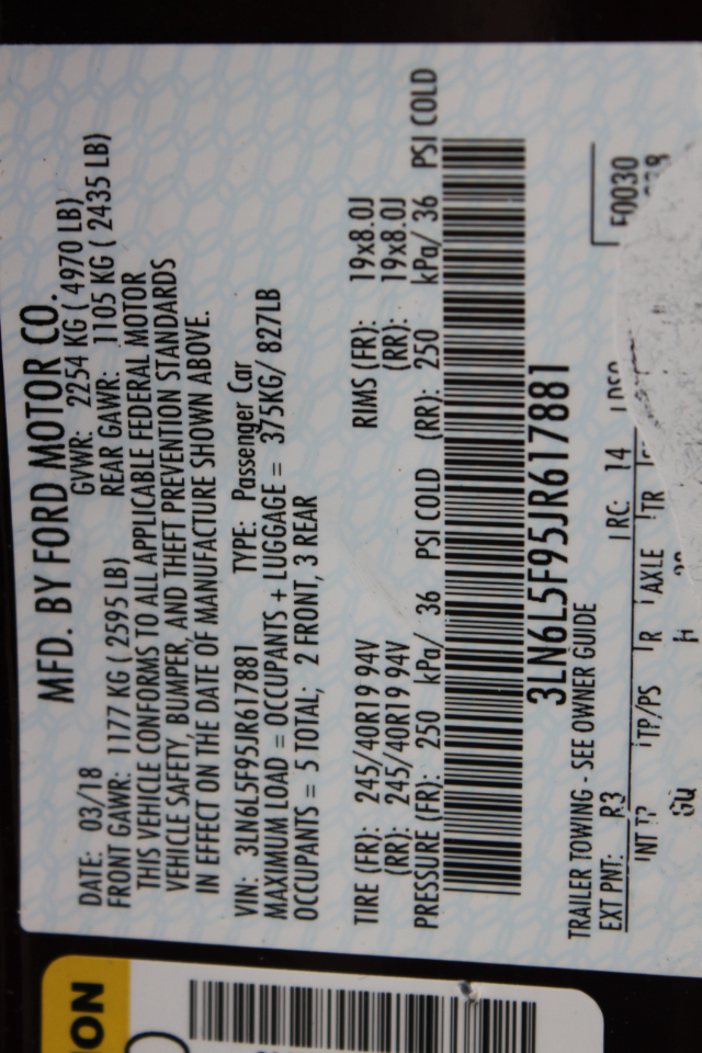 Lincoln MKZ Reserve AWD 2018