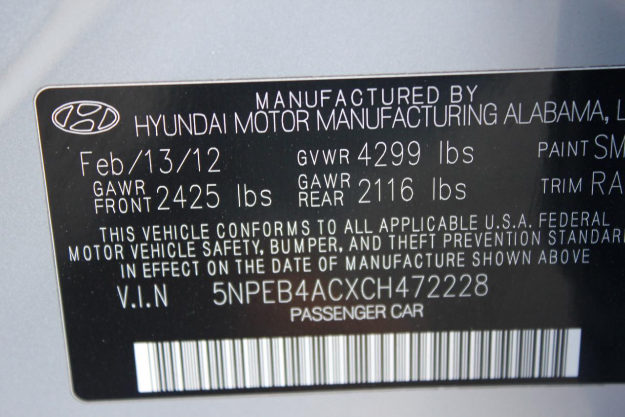 Hyundai Sonata GLS Auto 2012