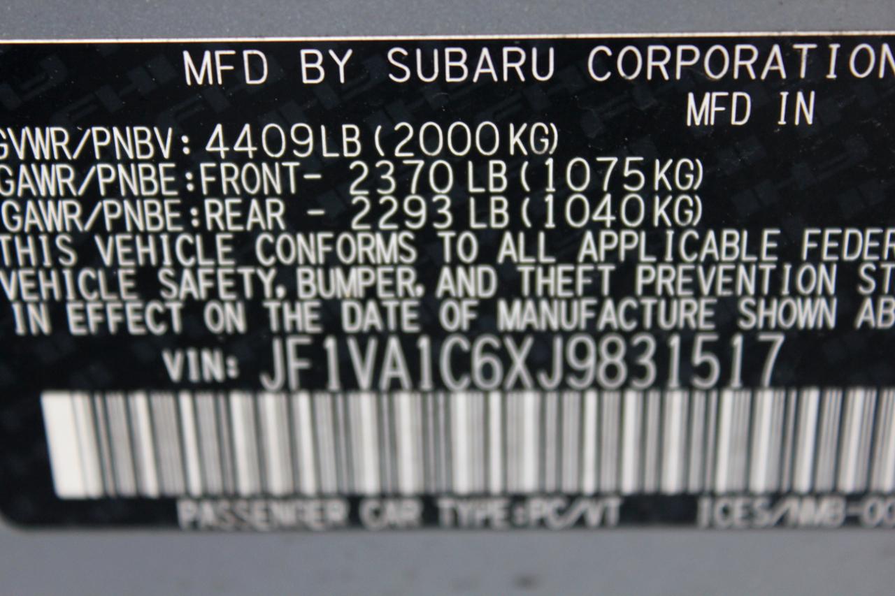 Subaru WRX Premium 6M 2018