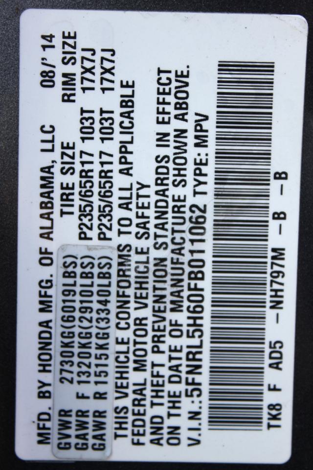 Honda Odyssey EX-L 2015