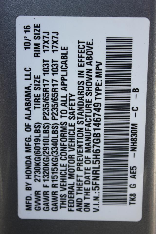 Honda Odyssey EX-L 2016