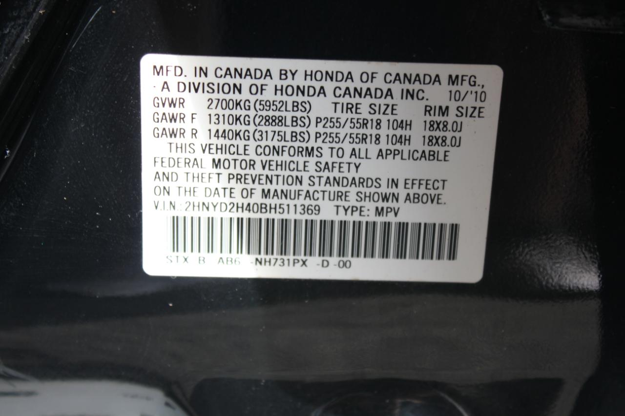 Acura MDX 6-Spd AT w/Tech and Entertainment Package 2011