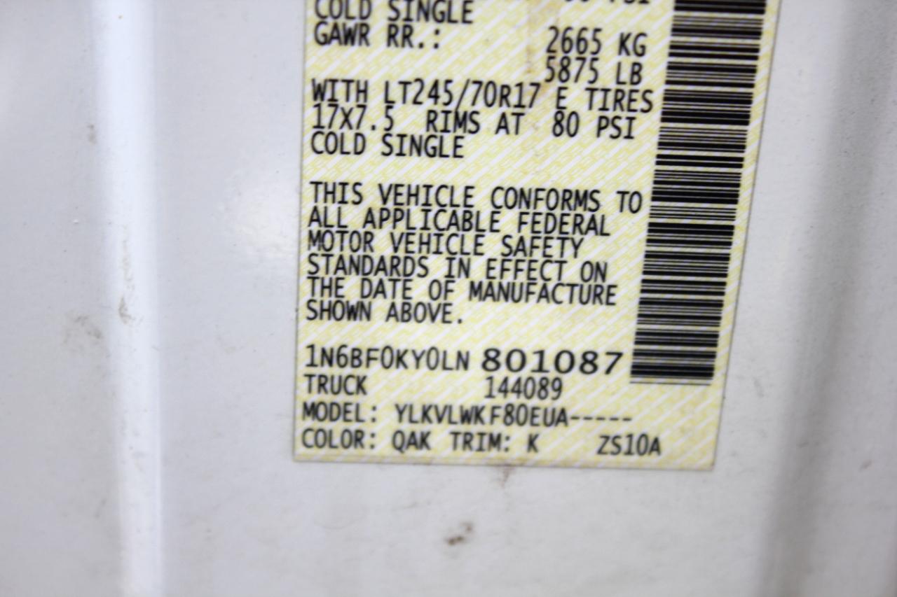 Nissan NV Cargo 2500 HD S V6 2020