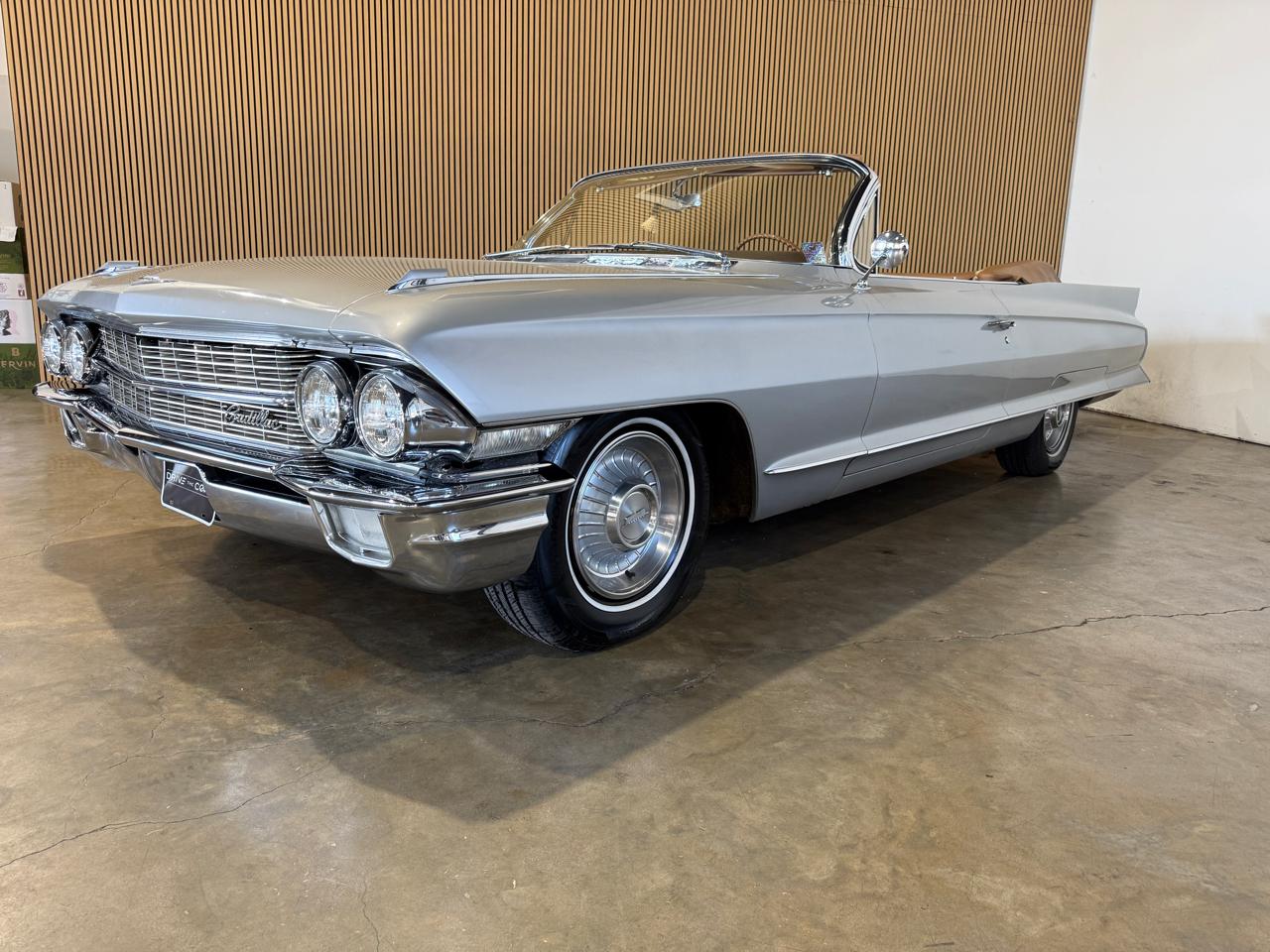 1962 Cadillac DeVille Convertible - Silver exterior view 3