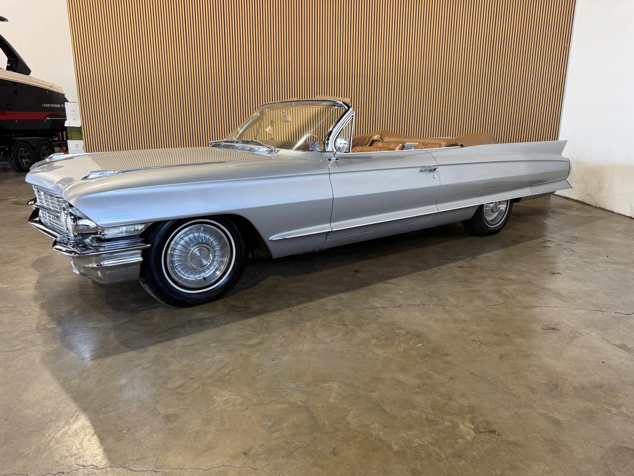 1962 Cadillac DeVille Convertible - Silver exterior view 4