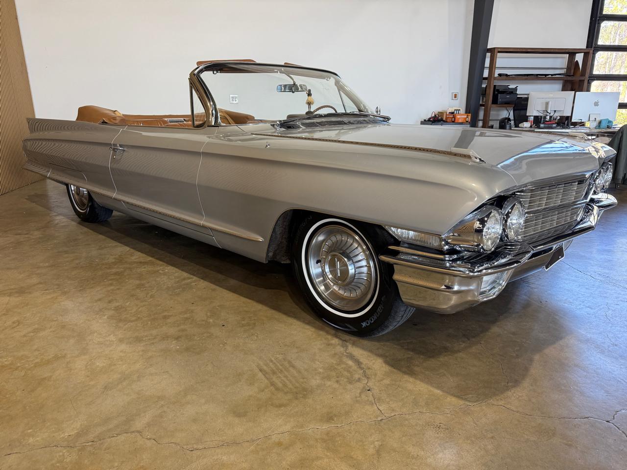 1962 Cadillac DeVille Convertible - Silver exterior view 8