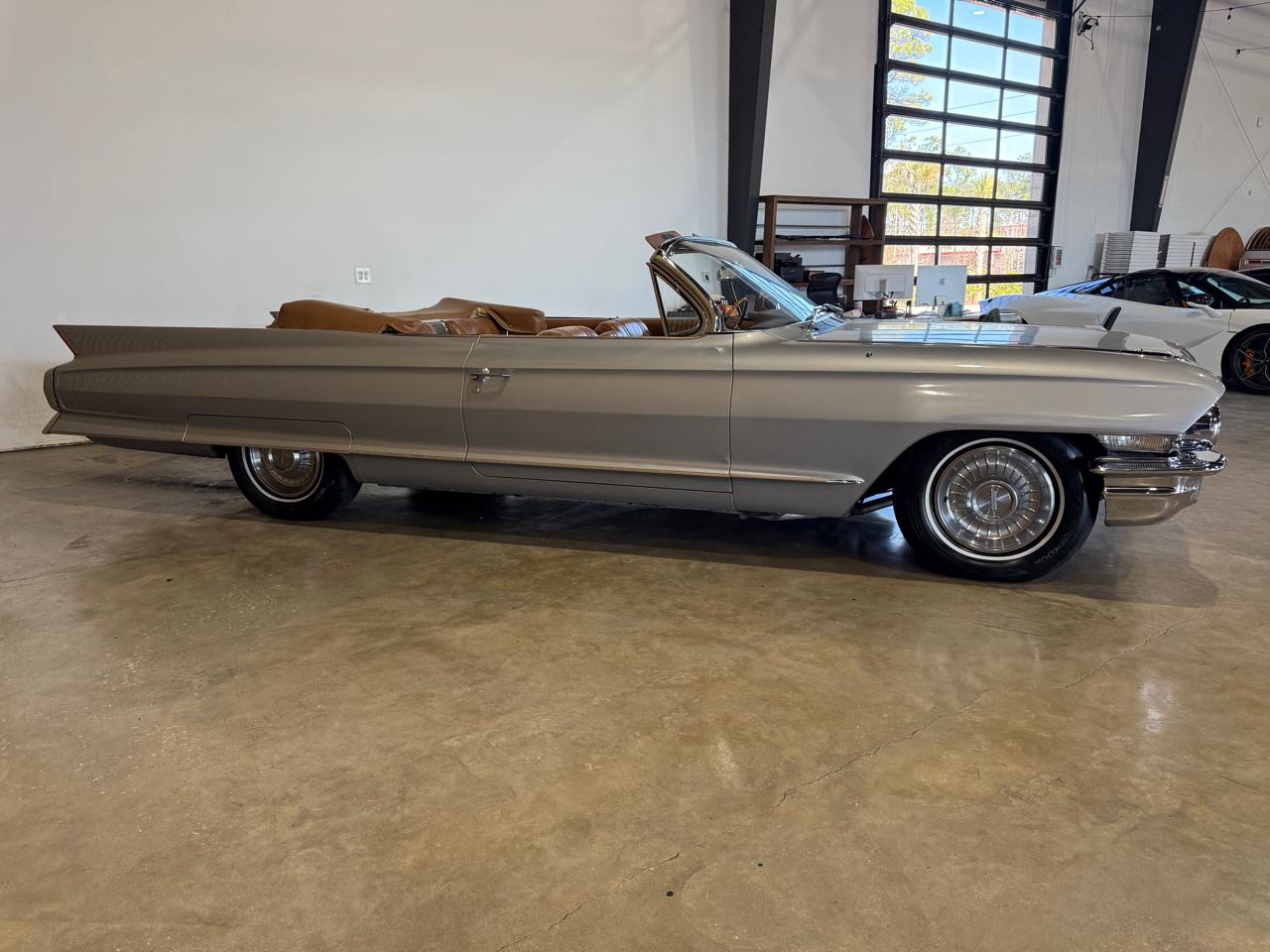 1962 Cadillac DeVille Convertible - Silver exterior view 10
