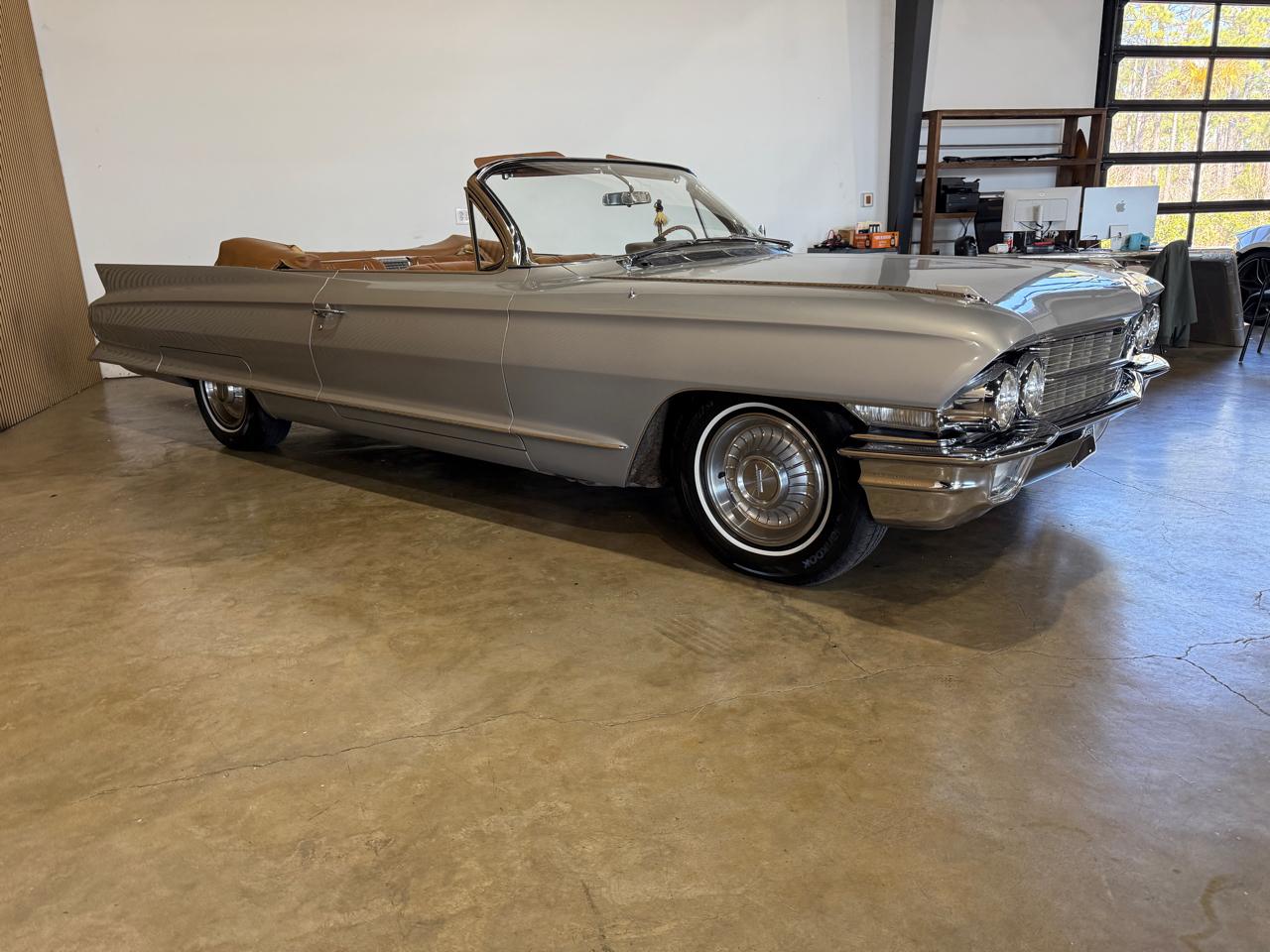 1962 Cadillac DeVille Convertible - Silver exterior view 11