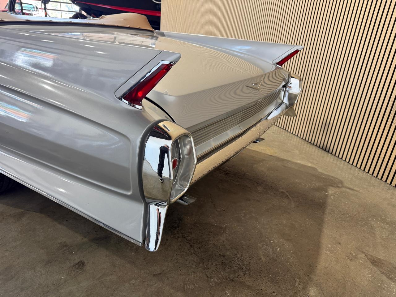 1962 Cadillac DeVille Convertible - Silver exterior view 17