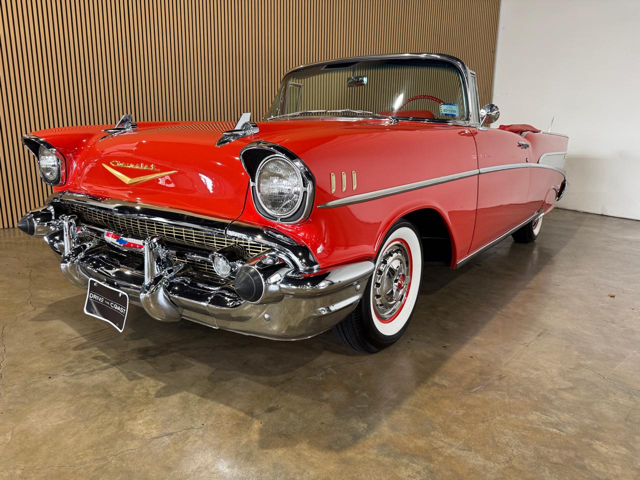 1957 Chevrolet BelAir - Red exterior view 2