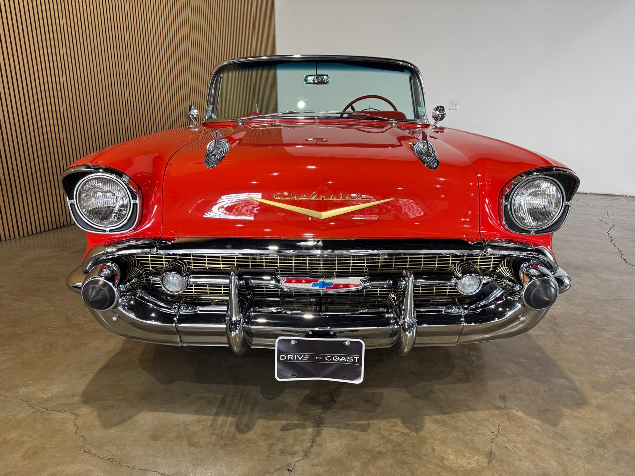 1957 Chevrolet BelAir - Red exterior view 6