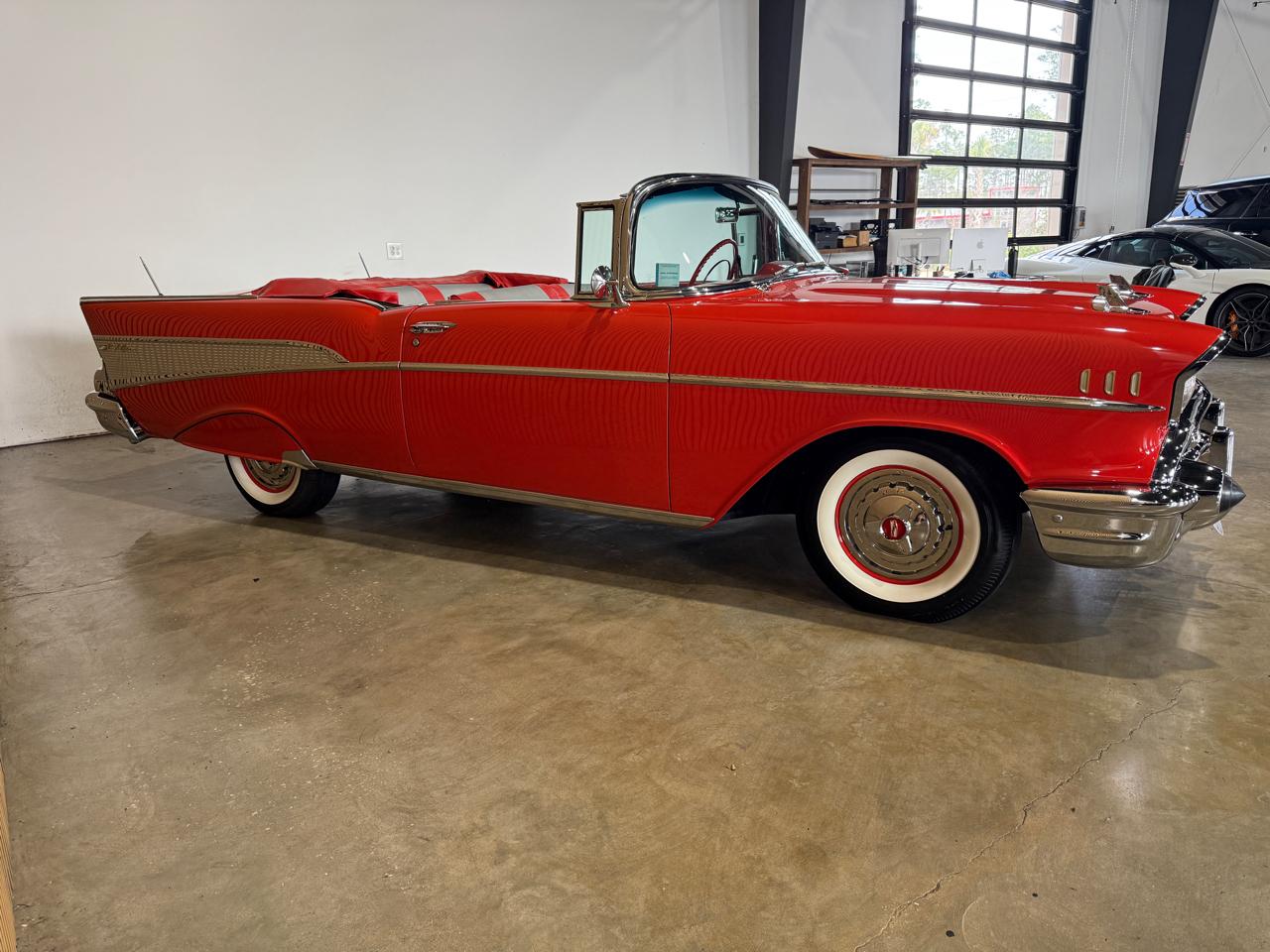 1957 Chevrolet BelAir - Red exterior view 8