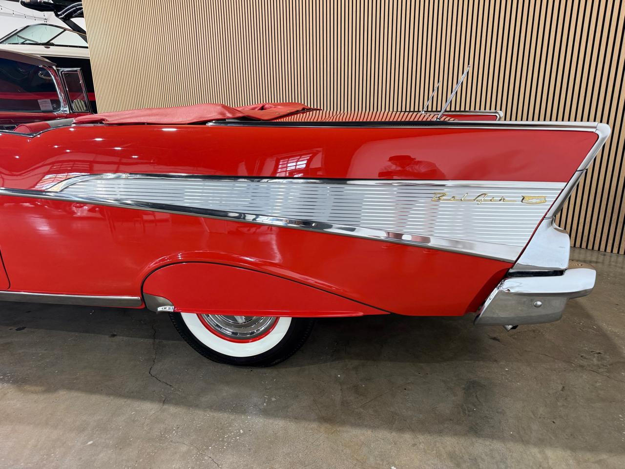 1957 Chevrolet BelAir - Red exterior view 13