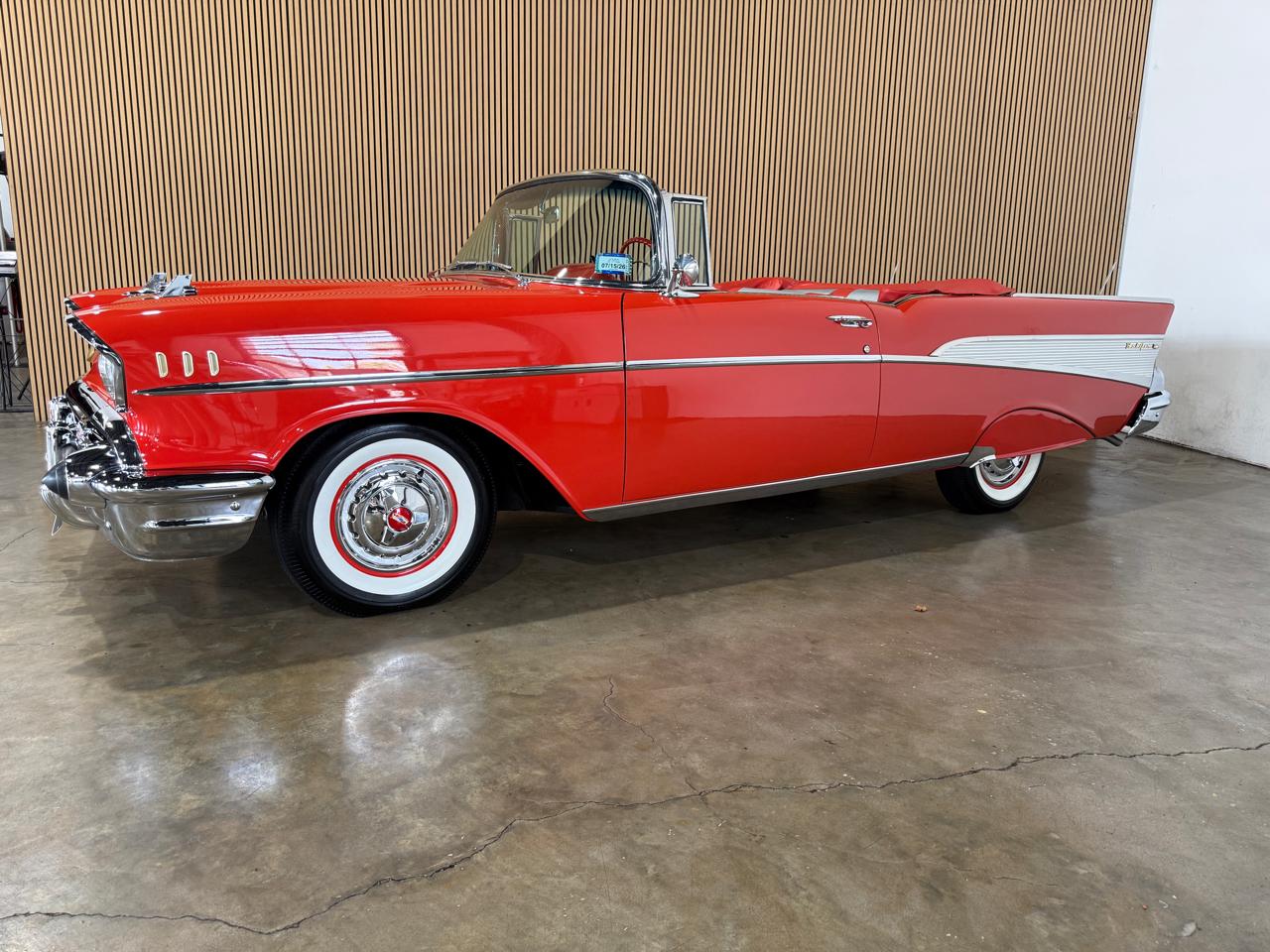 1957 Chevrolet BelAir - Red exterior view 17