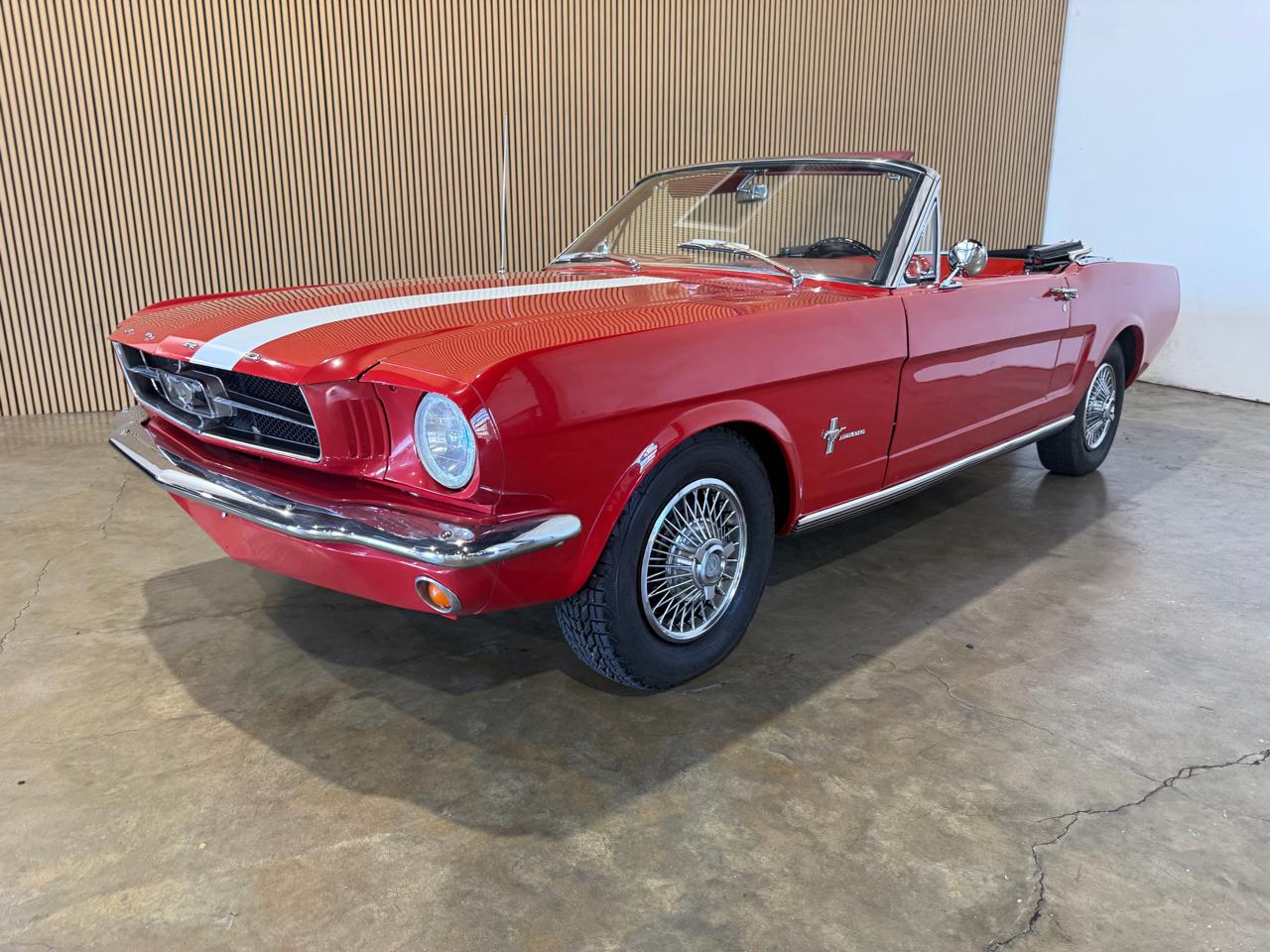 1965 Ford Mustang 2dr Conv - Red exterior view 2