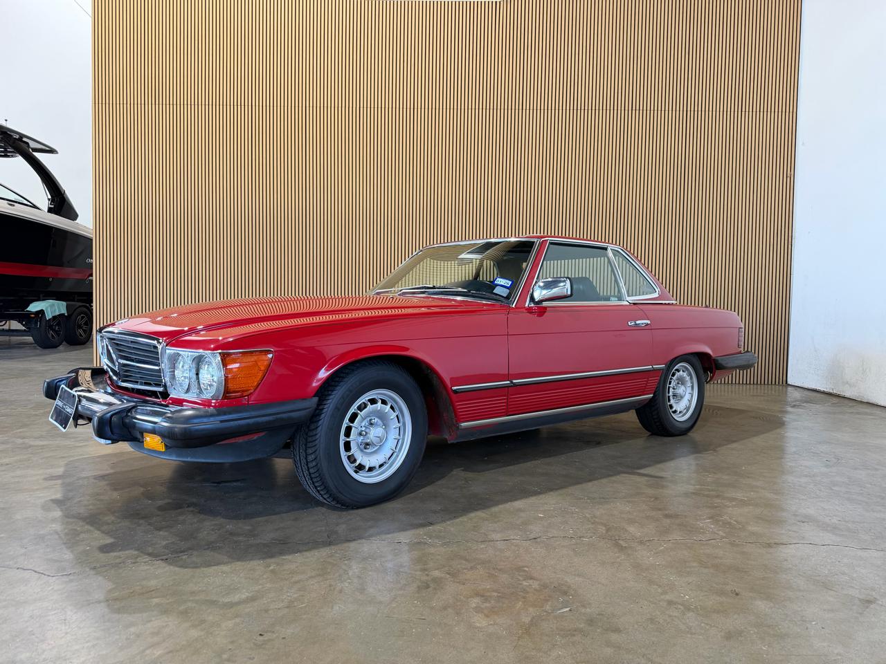 1985 Mercedes-Benz 380SL - Red exterior view 2