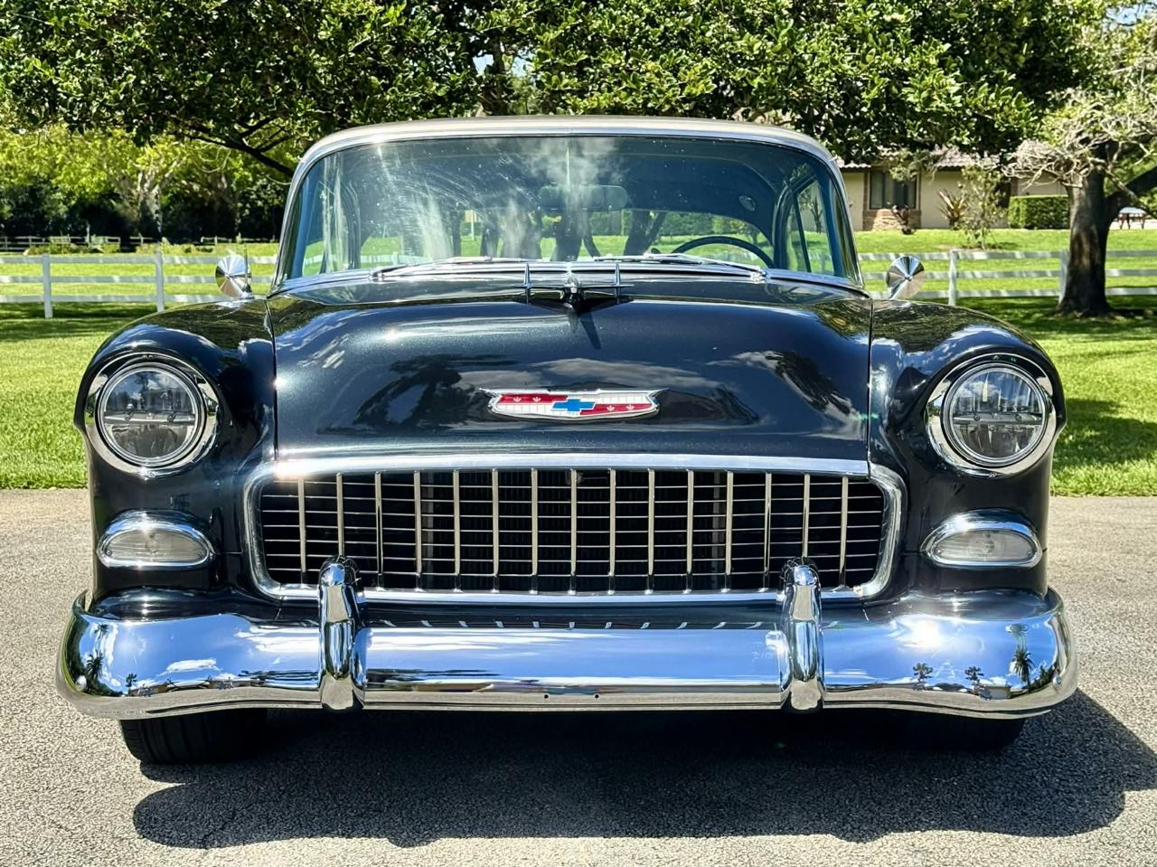 1955 Chevrolet BelAir - Black exterior view 3