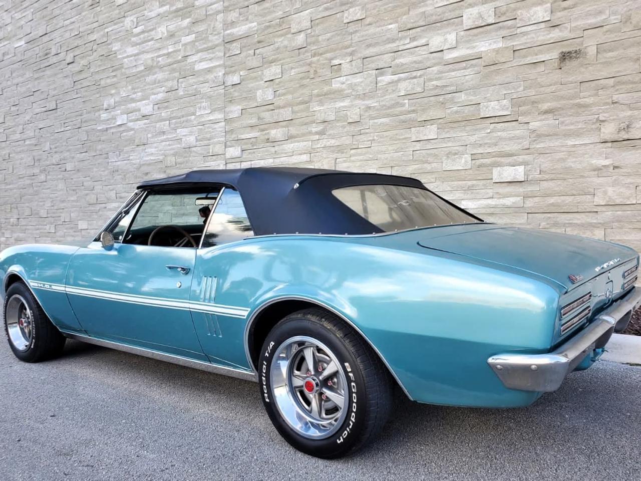1967 Pontiac Firebird 2dr Convertible - Blue exterior view 2
