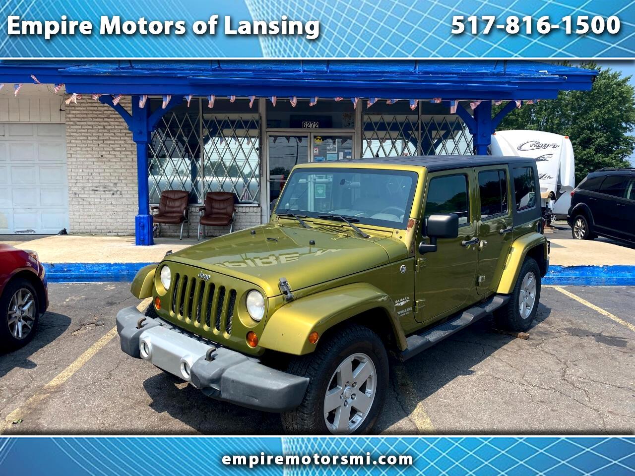 Used 2008 Jeep Wrangler Unlimited Sahara 4WD for Sale in Lansing MI 48910  Empire Motors of Lansing
