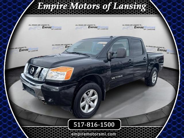 Black 2015 Nissan Titan Pickup Truck Four-Wheel Drive Automatic