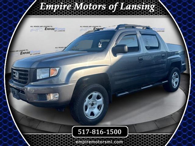Gray 2012 Honda Ridgeline Pickup Truck Four-Wheel Drive Automatic