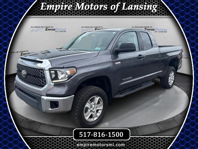 Dark Blue 2021 Toyota Tundra Pickup Truck Four-Wheel Drive Automatic