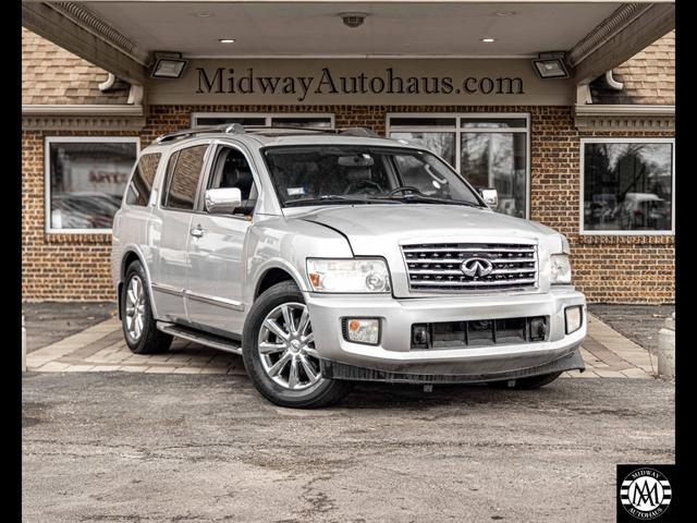 Silver 2009 INFINITI QX56 SUV / Crossover Four-Wheel Drive Automatic