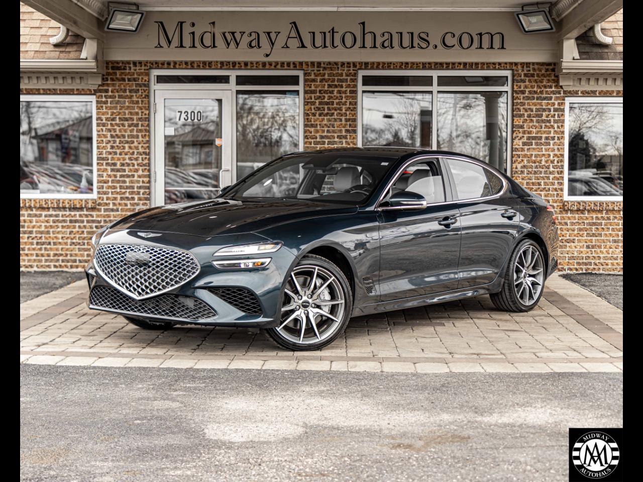 Blue 2025 Genesis G70 Sedan Rear-Wheel Drive Automatic