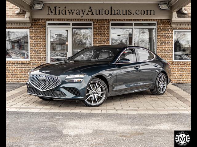 Blue 2025 Genesis G70 Sedan Rear-Wheel Drive Automatic