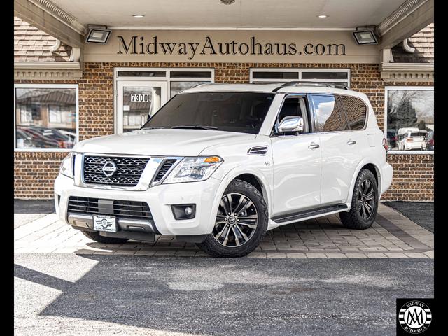 White 2019 Nissan Armada SUV / Crossover Four-Wheel Drive Automatic