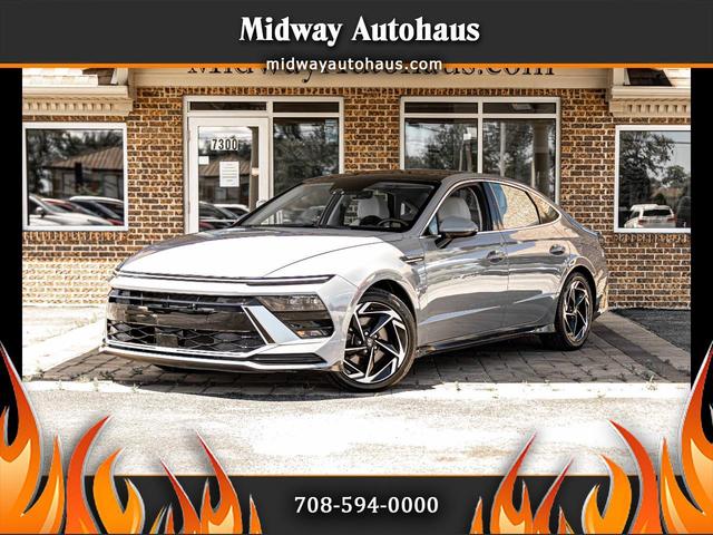 Blue 2024 Hyundai Sonata Sedan Front-Wheel Drive Automatic