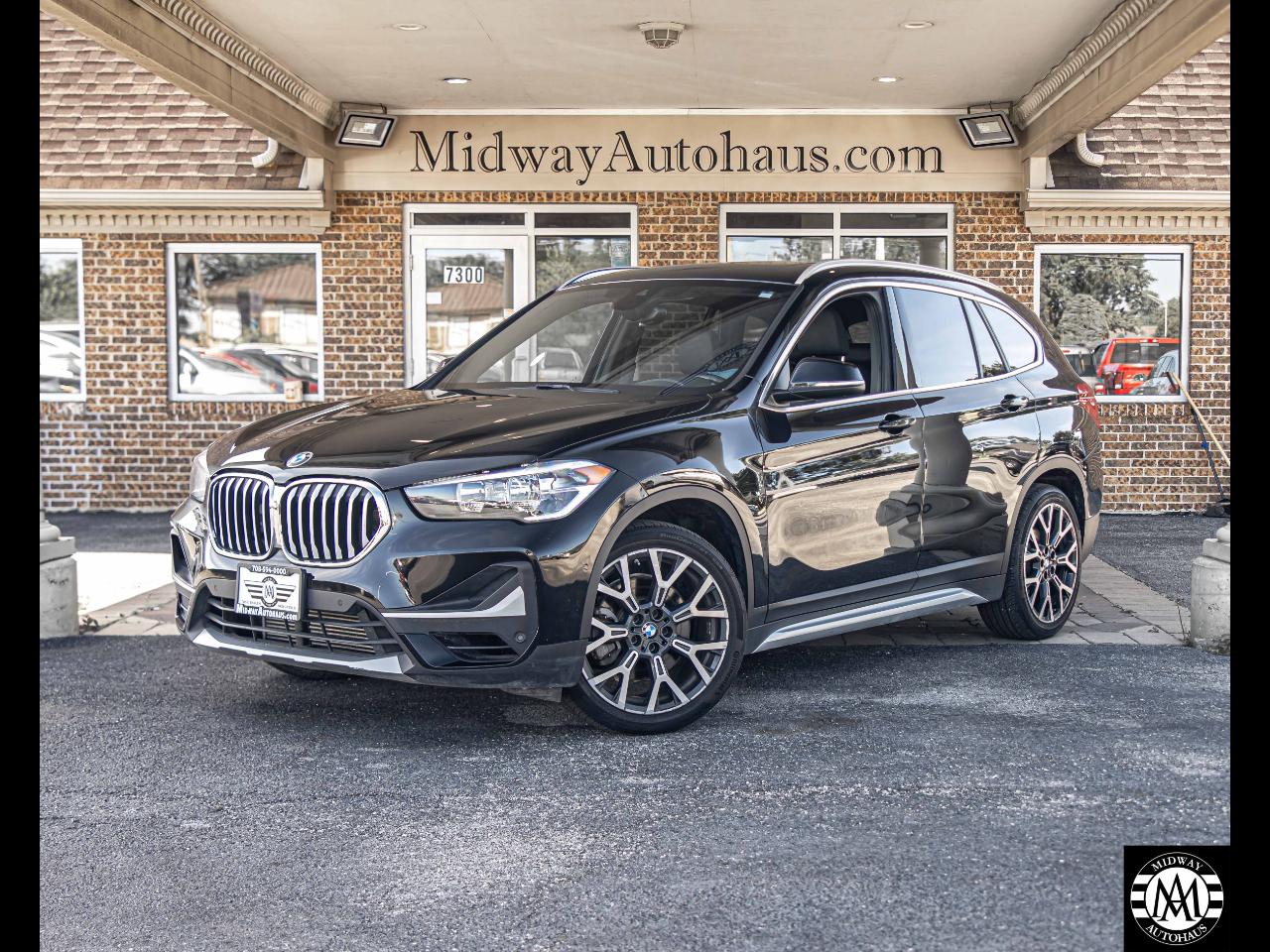 Black 2021 BMW X1 SUV / Crossover Front-Wheel Drive Automatic