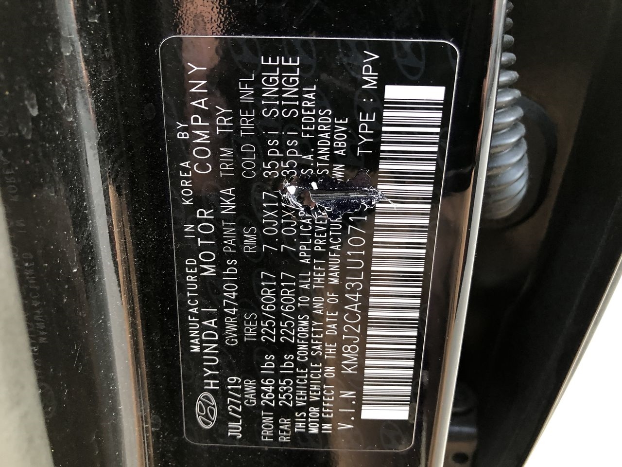 Hyundai Tucson SE AWD 2020