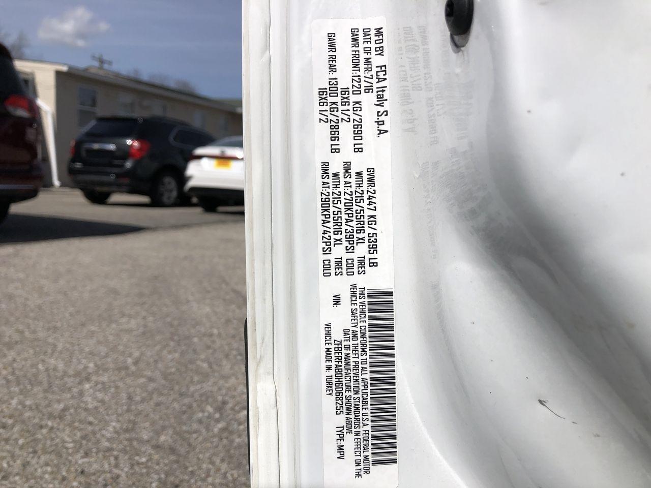 RAM ProMaster City Cargo Van Tradesman Van 2017