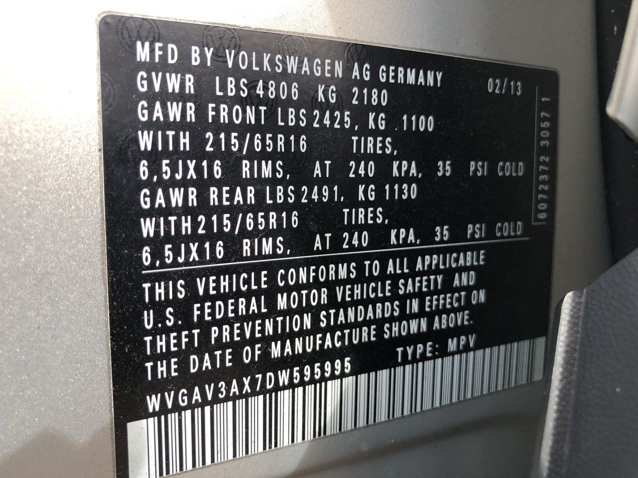 Volkswagen Tiguan 2WD 4dr Auto S 2013