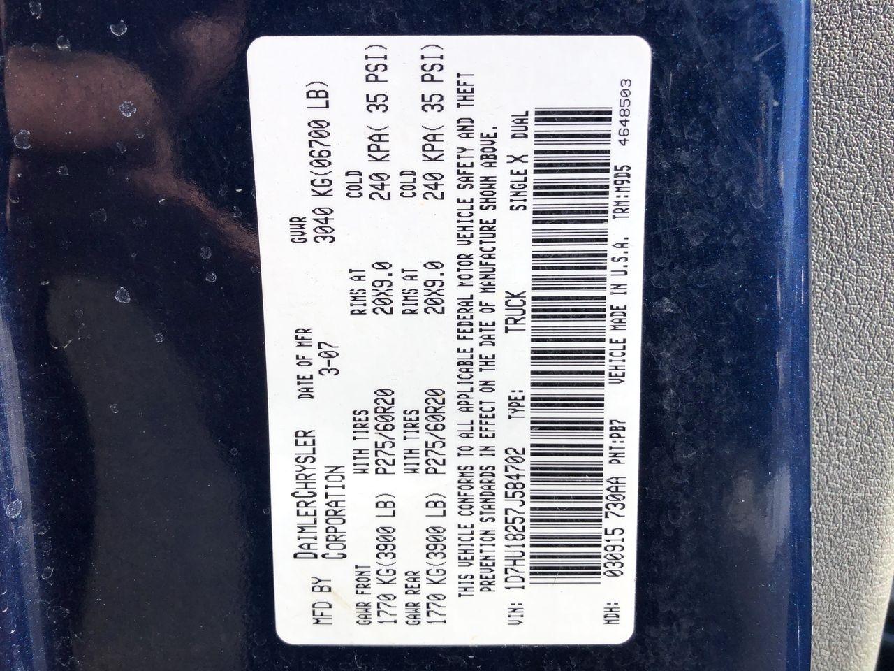 Dodge Ram 1500 4WD Quad Cab 140.5" SLT 2007