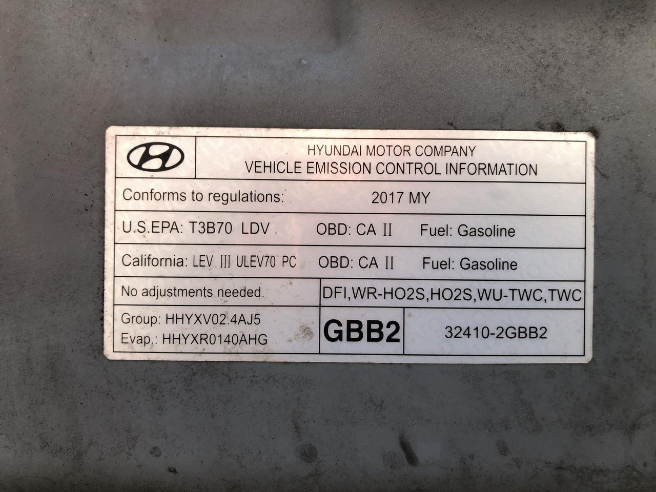 Hyundai Sonata Sport 2.4L 2017