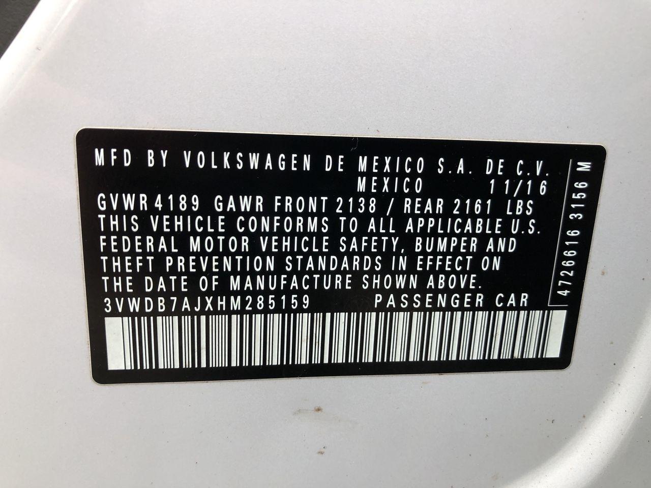 Volkswagen Jetta 1.4T SE Auto 2017