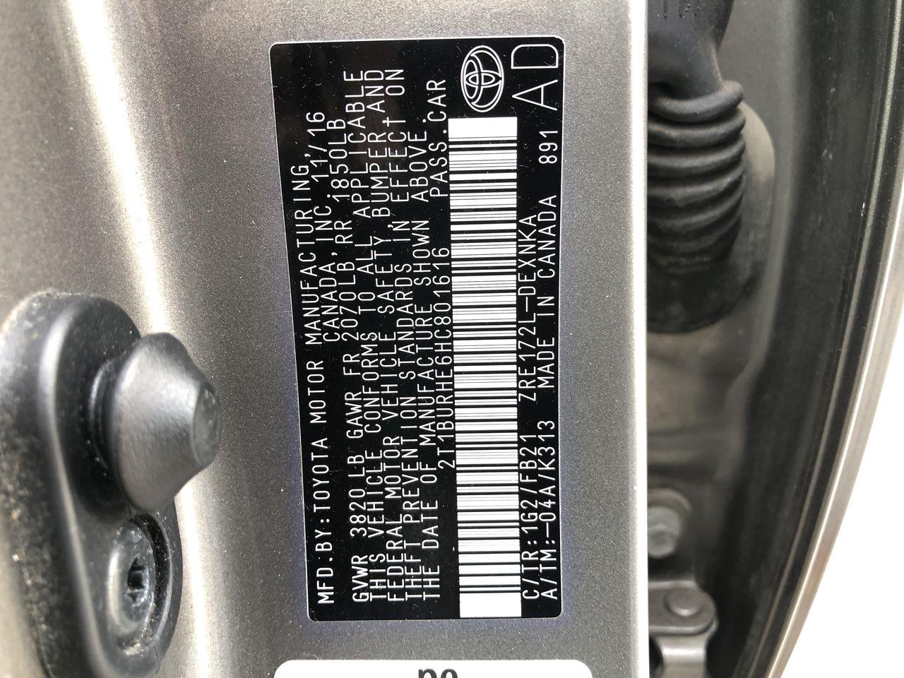 Toyota Corolla L CVT (Natl) 2017