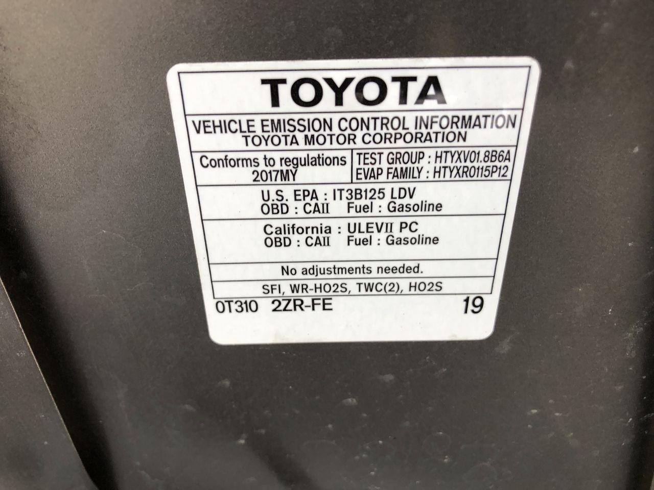 Toyota Corolla L CVT (Natl) 2017