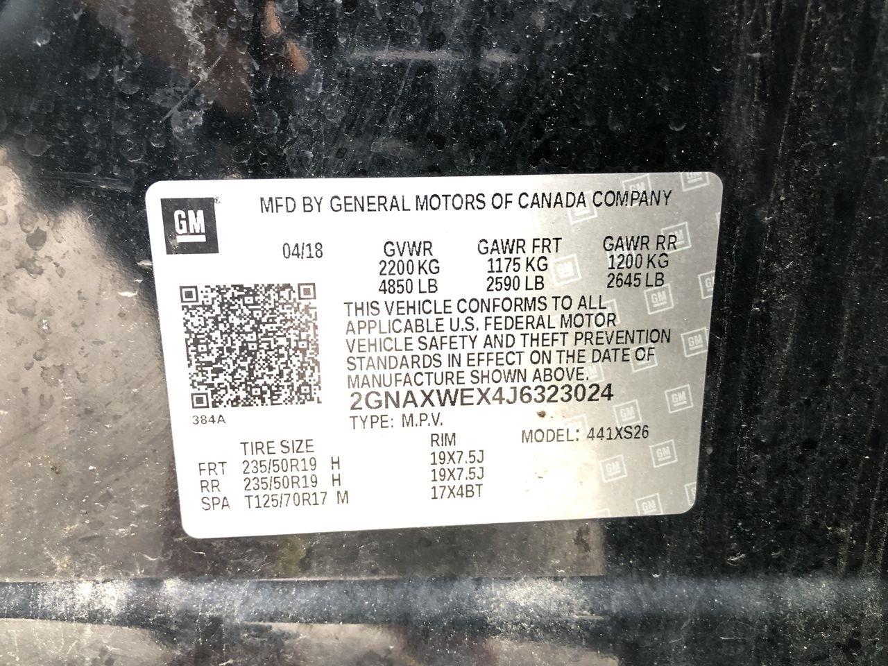 Chevrolet Equinox AWD 4dr Premier w/2LZ 2018