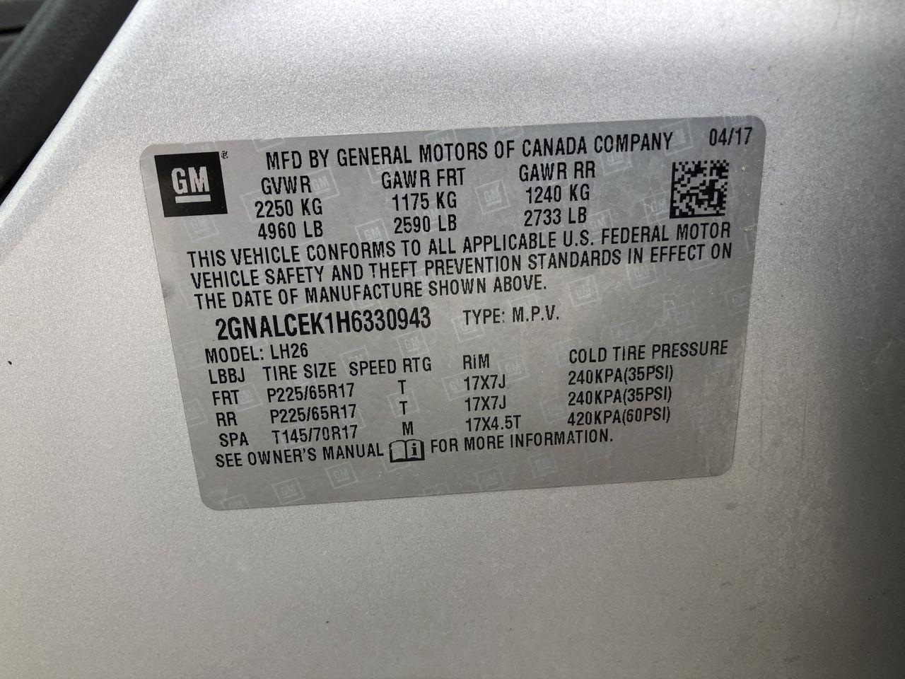 Chevrolet Equinox FWD 4dr LT w/1LT 2017