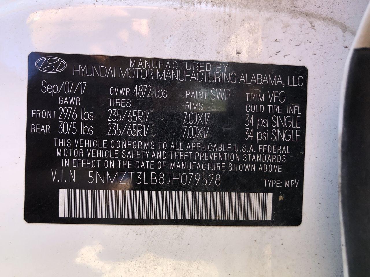 Hyundai Santa Fe Sport 2.4L Auto 2018