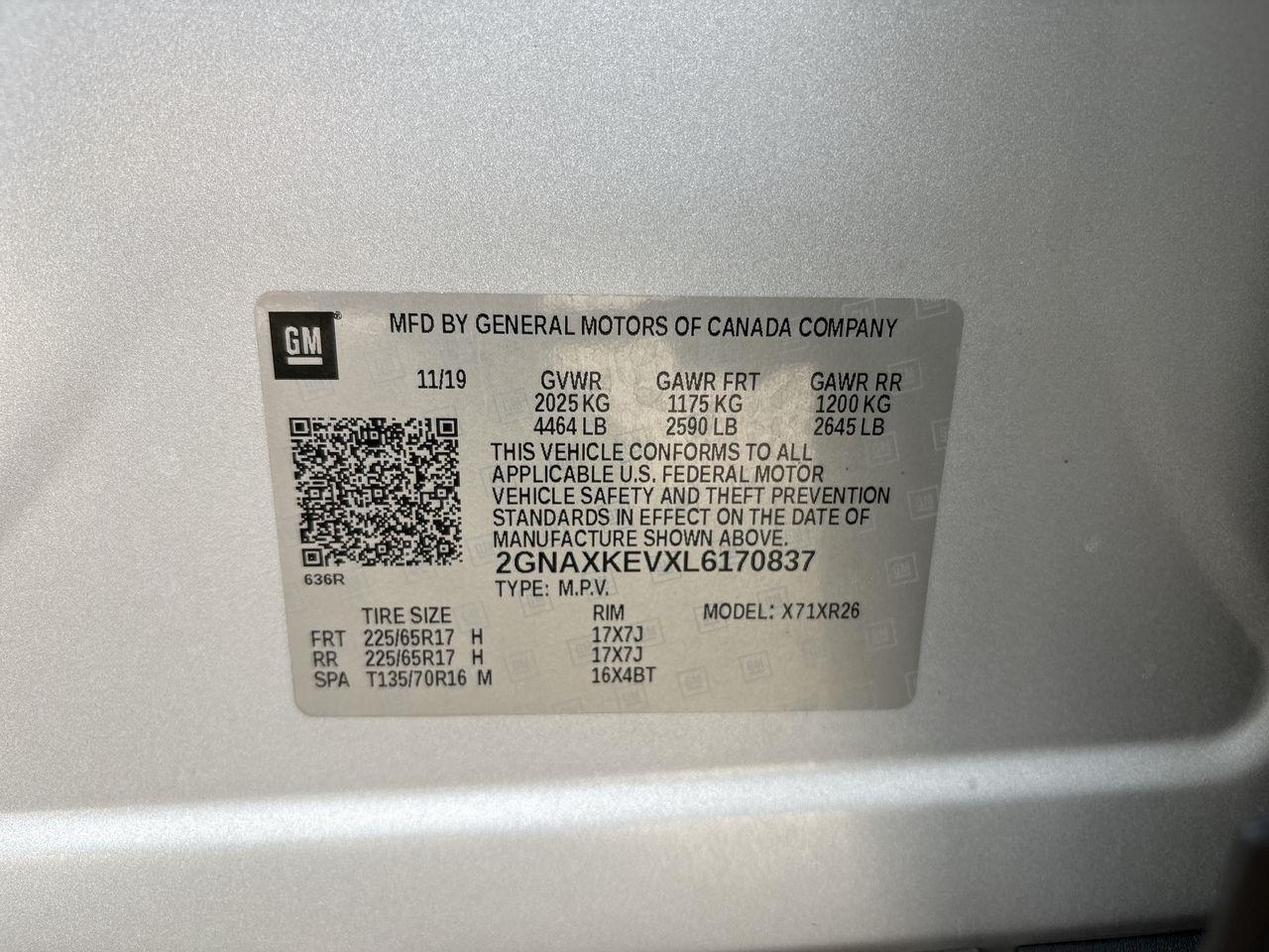 Chevrolet Equinox FWD 4dr LT w/1LT 2020