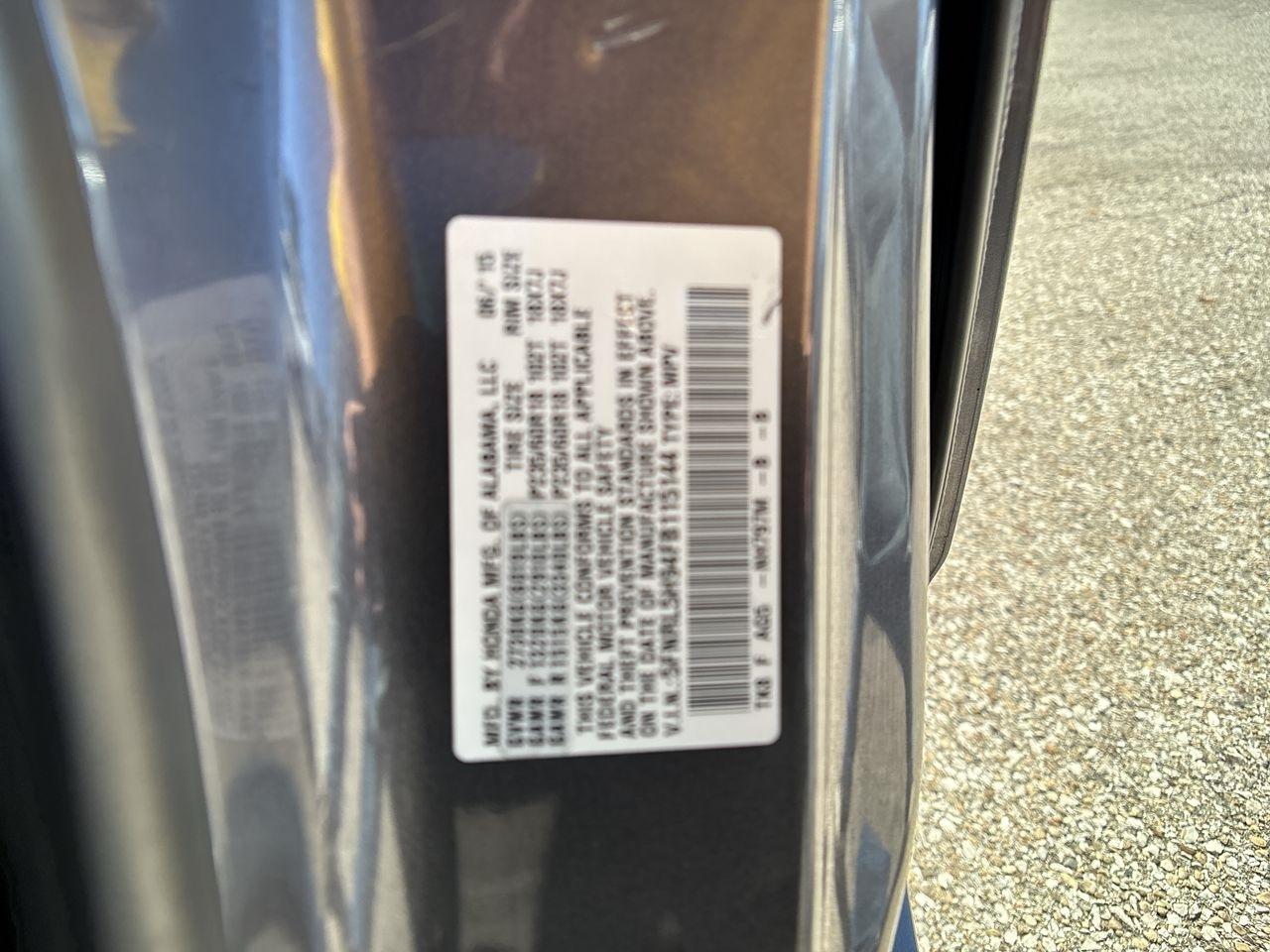 Honda Odyssey 5dr Touring 2015