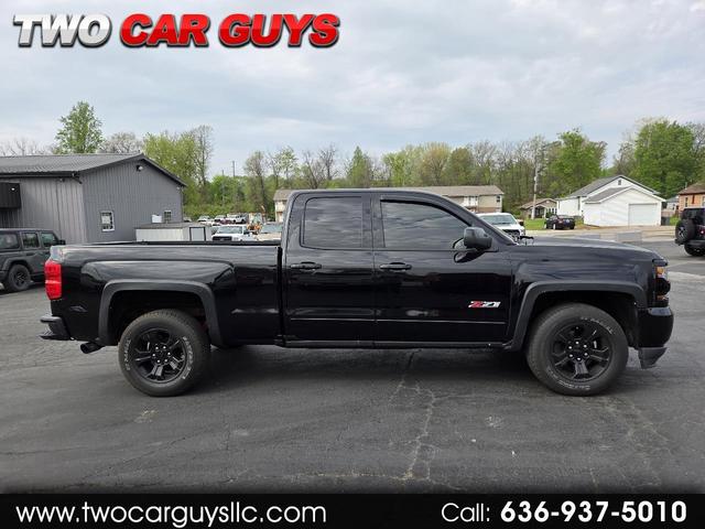 Black 2016 Chevrolet Silverado 1500 LT Z71 Double Cab 4WD Pickup Truck Four-Wheel Drive 6-Speed Automatic Overdrive