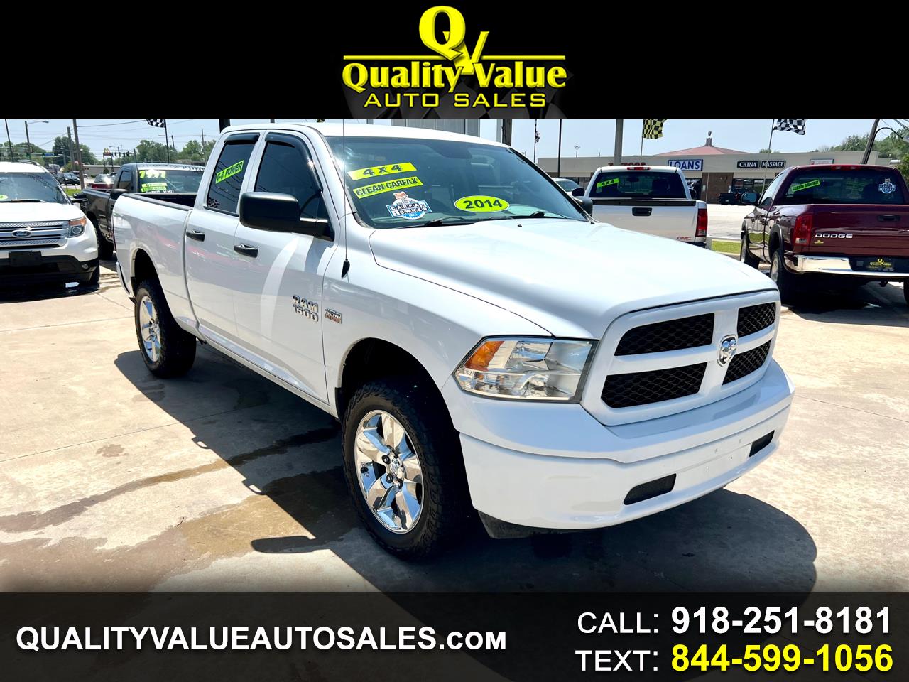 Used 2014 RAM 1500 4WD Quad Cab for Sale in Broken Arrow OK 74012
