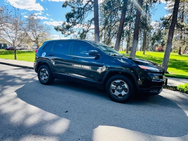 Black 2014 Jeep Cherokee Sport 4WD SUV / Crossover Four-Wheel Drive Automatic